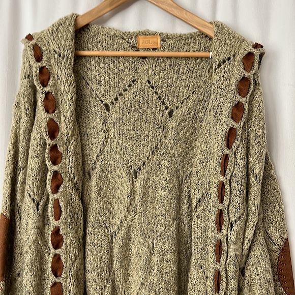 POL Comfy Gray Hooded Long Knit Sweater Jacket Coat **Size S** 🌸🌸 - Picture 3 of 4